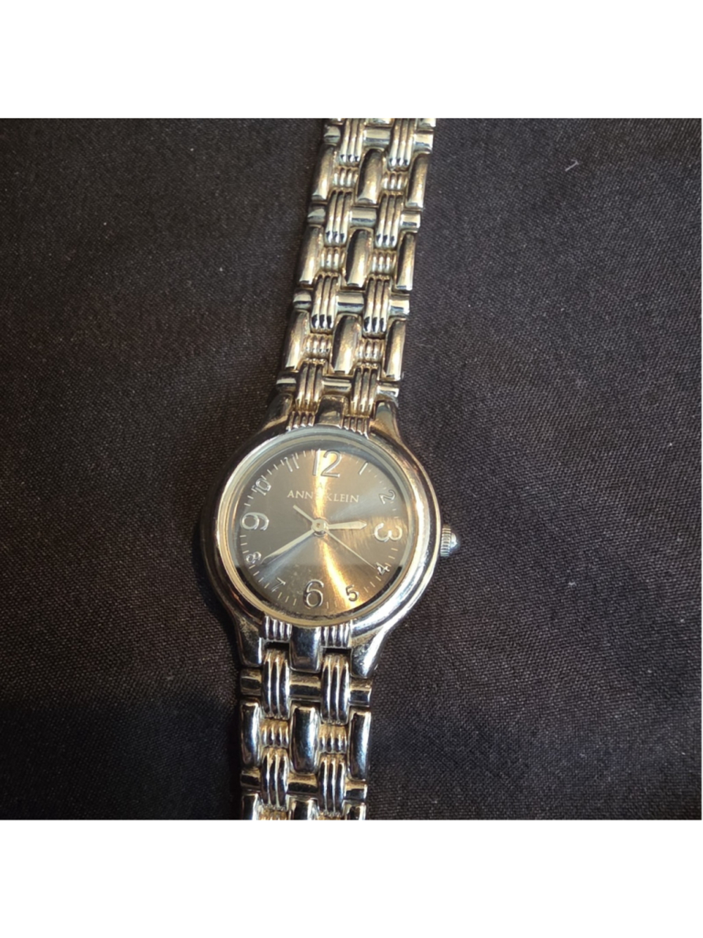 AK Anne Klein Ladies Wrist Watch Silver 10/1507 - Y127E - 5"
